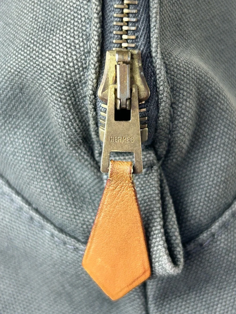 Hermès Bolide 31 Canvas Trousse — Customized Tote, Added Leather Handles